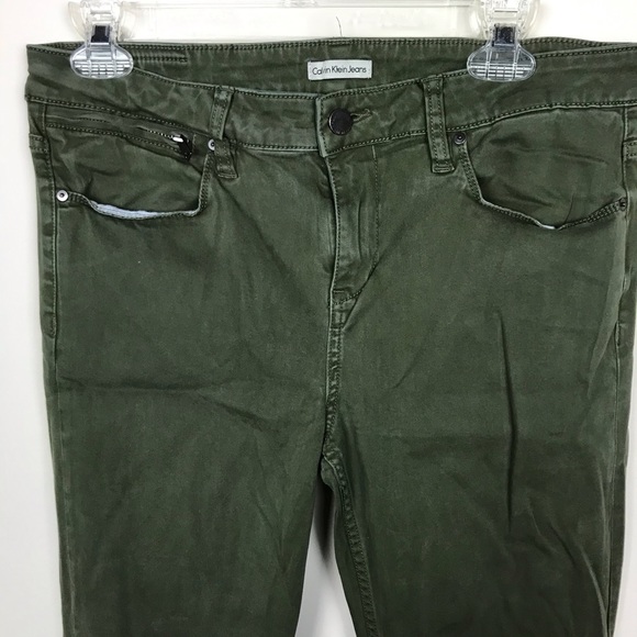 Calvin Klein Army Green Pants - Picture 4 of 7